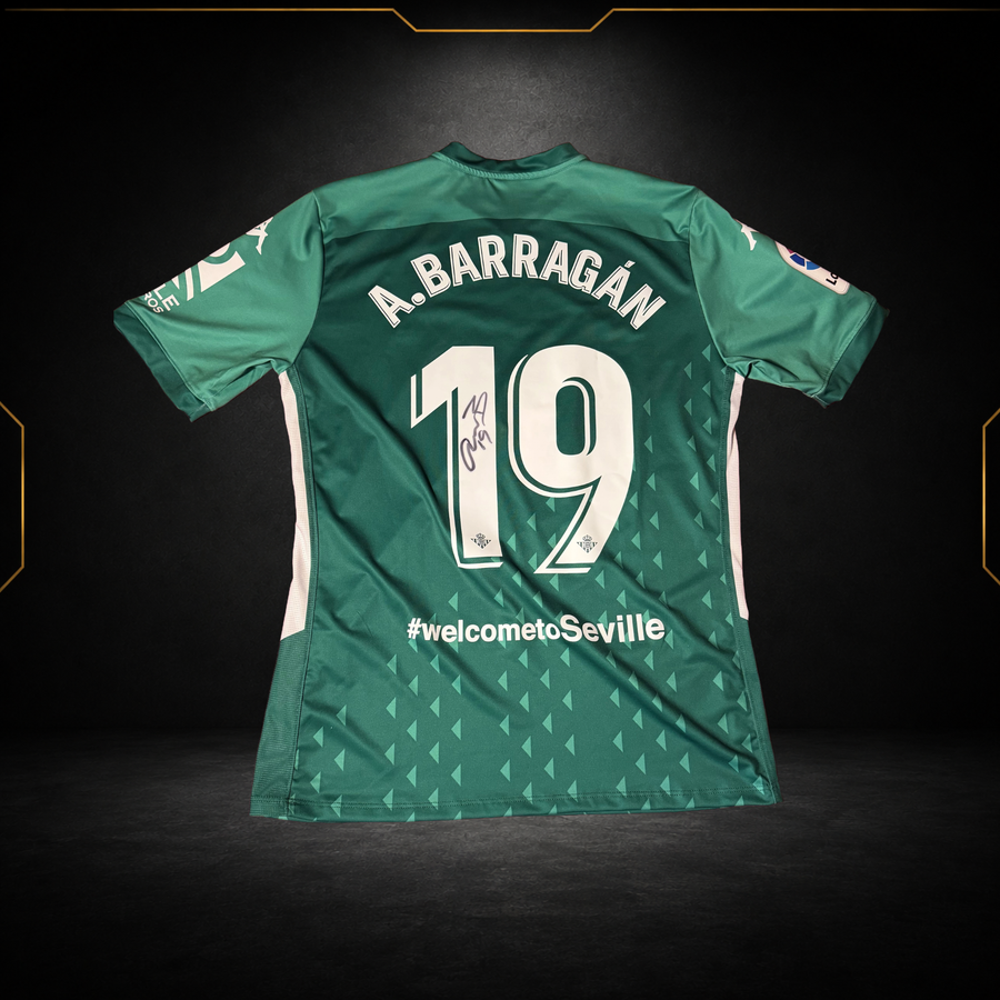 Real Betis Édition Spéciale Héroes Béticos 2019/20 A. Barragán #19 Signé - Préparé Match (9,5/10) (M)