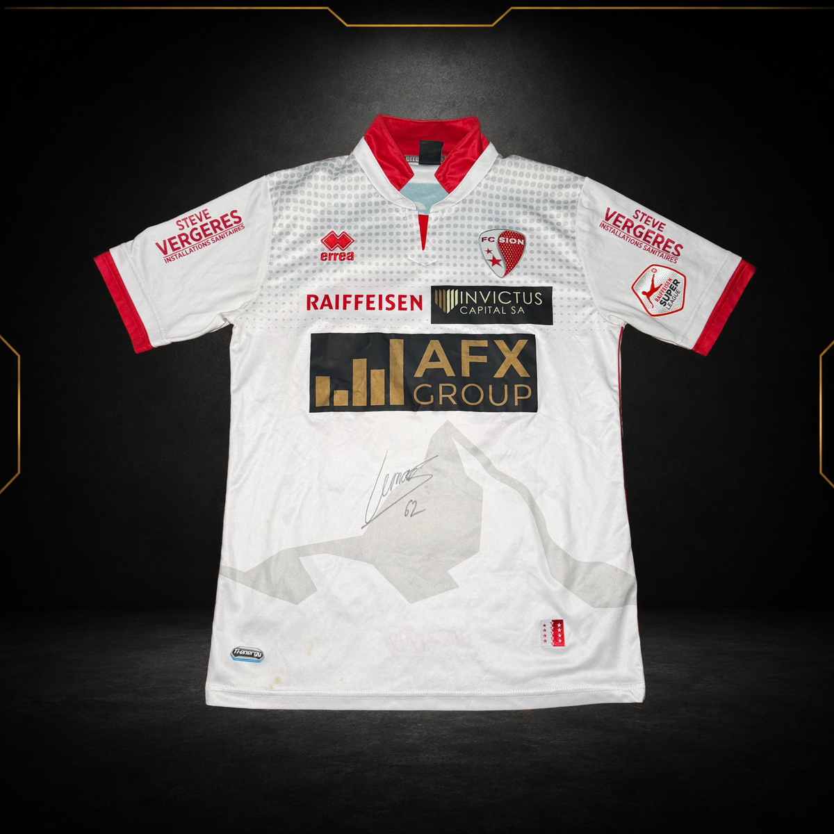 FC Sion Domicile 2016/17 Maceiras #62 (Signé Porté) (L)