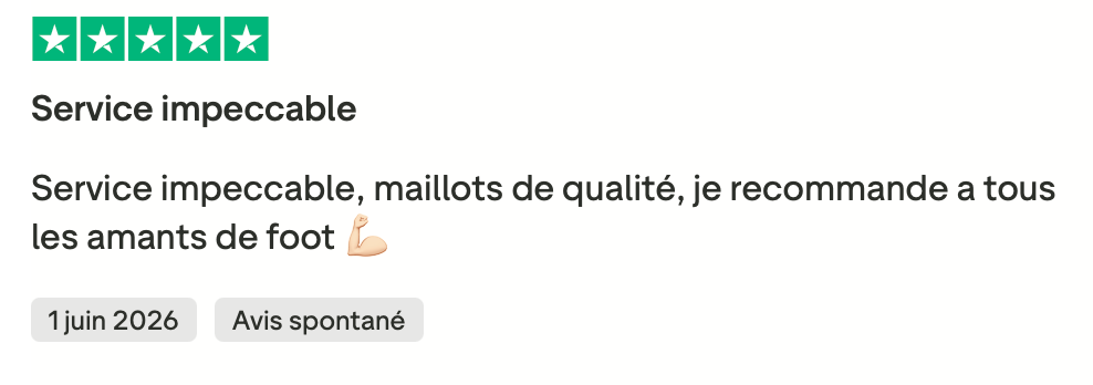 Avis client Maillots Market