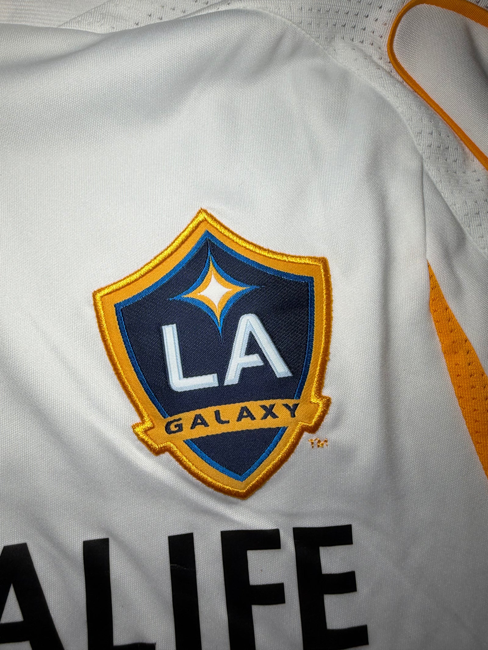 LA Galaxy Domicile 2007/08 David Beckham #23 – — détail de l’écusson