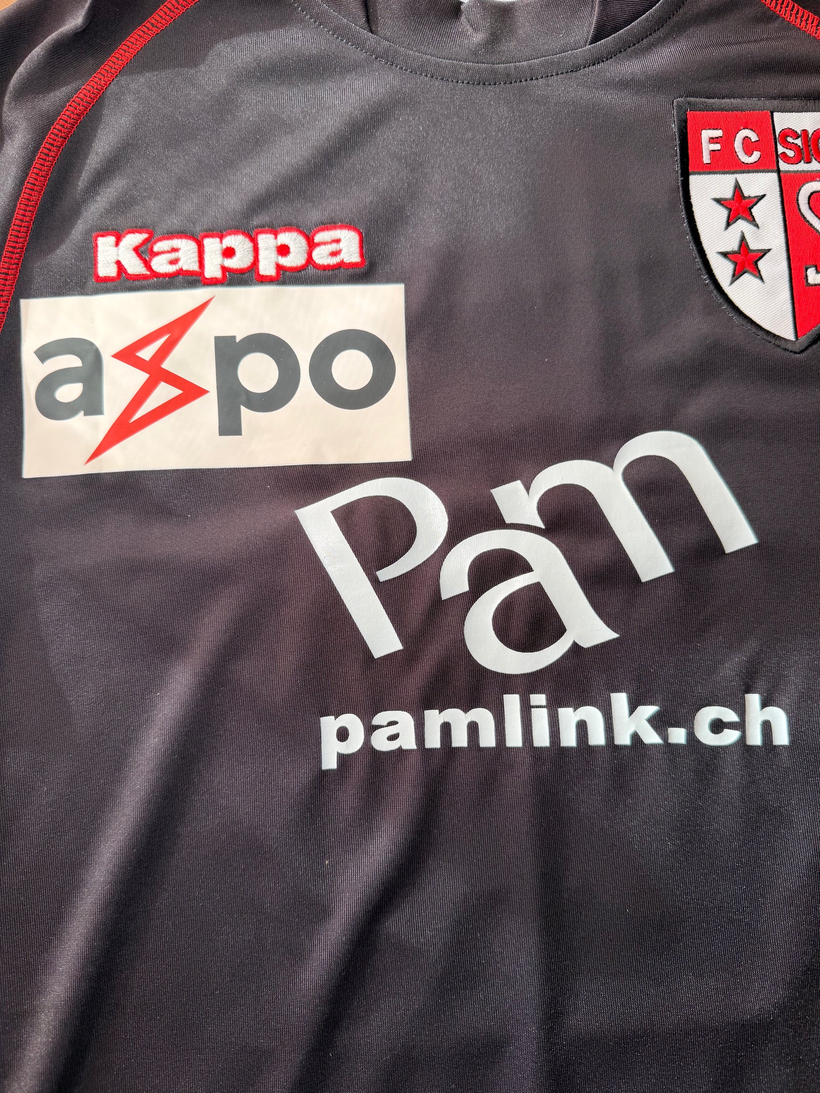 FC Sion extérieur 2008/09 — sponsors et logo Kappa